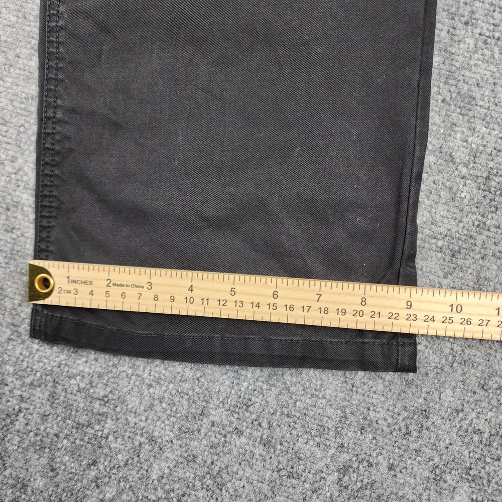 Eddie Bauer Black Stretch Twill Straight Leg Pants Womens Petite 10 Casual Work - Picture 6 of 8